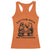 Funny Raccoon Possum Meme Racerback Tank Top Eat The Rich Not Their Scraps Sarcasm Retro Minimalist