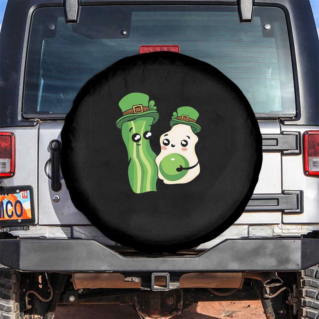 Cute Kids St Patricks Day Spare Tire Cover Green Eggs Green Ham Smile Face Costume