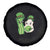 Cute Kids St Patricks Day Spare Tire Cover Green Eggs Green Ham Smile Face Costume