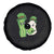 Cute Kids St Patricks Day Spare Tire Cover Green Eggs Green Ham Smile Face Costume