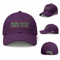 Make Algae Great Again Retro Baseball Cap Funny Lincoln Memorial Reflecting Pool Parody Meme