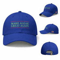 Make Algae Great Again Retro Baseball Cap Funny Lincoln Memorial Reflecting Pool Parody Meme