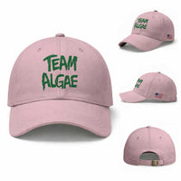 Team Algae Slime Dripping Style Graphic Baseball Cap Viral Lincoln Memorial Reflecting Pool Swamp Meme