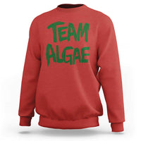 Team Algae Slime Dripping Style Graphic Sweatshirt Viral Lincoln Memorial Reflecting Pool Swamp Meme