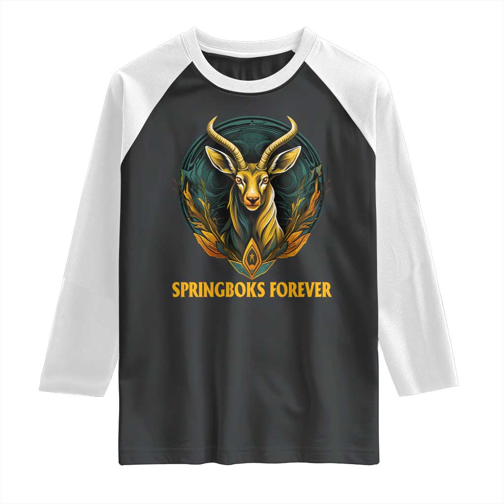 South Africa Rugby Springboks Raglan Shirt Forever Stronger Together Go Bokke