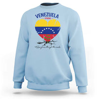 Venezuela Strong Healing Support Sweatshirt Hope Grows Through Cracks Venezuelan Flag Heart