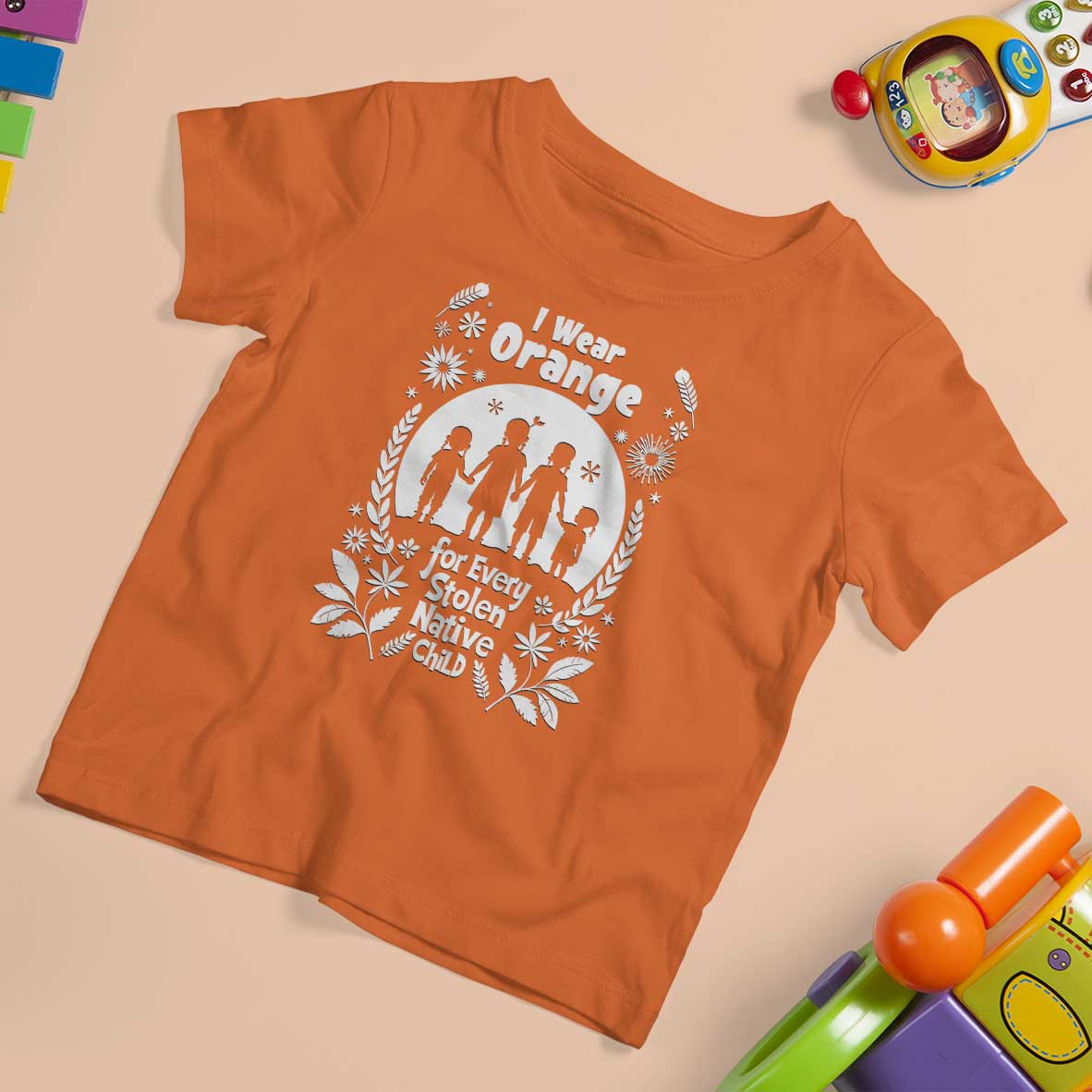 Orange Shirt Day T Shirt For Kid I Wear Orange For Every Stolen Native Child Support American Indian - Wonder Print Shop