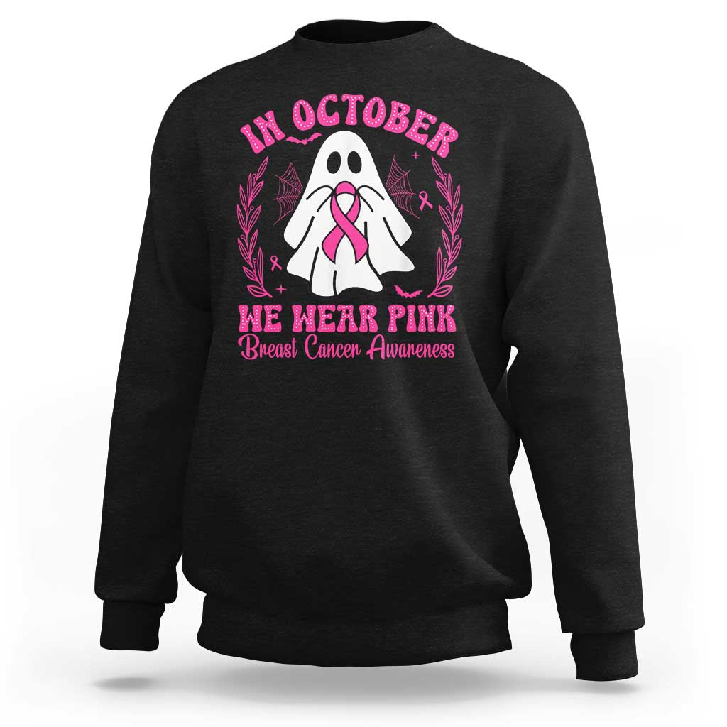 Breast Cancer Awareness Sweatshirt In October We Wear Pink - Wonder Print Shop