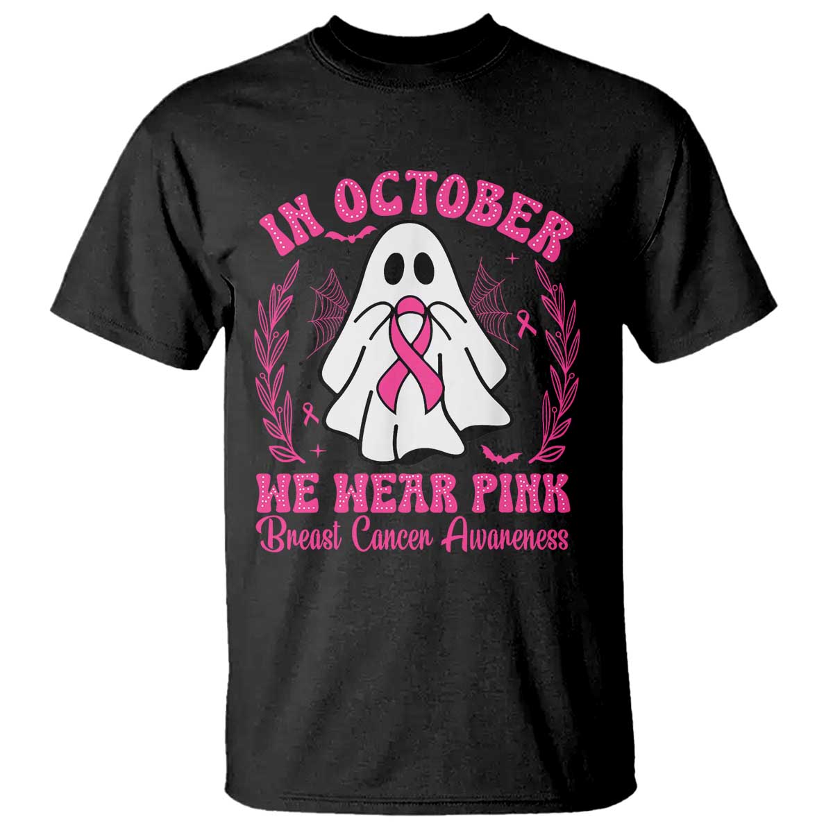 Breast Cancer Awareness T Shirt In October We Wear Pink - Wonder Print Shop