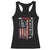 No Kings In America Racerback Tank Top Retro Freedom American Betsy Ross Flag