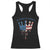 No Kings In America Racerback Tank Top Dripping Crown