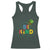 Lucky Shamrock Be Kind Racerback Tank Top Autism Leprechaun St Patricks Day