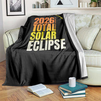 2026 Total Solar Eclipse August 12 Throw Blanket Totality Modern Space Graphic