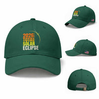 2026 Total Solar Eclipse August 12 Baseball Cap Totality Modern Space Graphic