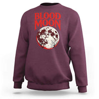 Retro Blood Moon Graphic Sweatshirt Mystic Celestial Gothic Astronomy Art