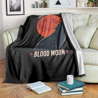 Total Lunar Eclipse March 3 2026 Throw Blanket Constellation Wolf Souvenir Graphic