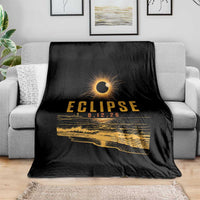 Total Solar Eclipse August 12 2026 Celestial Totality Throw Blanket Ocean Beach View Astronomy Souvenir
