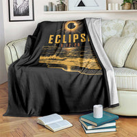 Total Solar Eclipse August 12 2026 Celestial Totality Throw Blanket Ocean Beach View Astronomy Souvenir