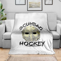 Scumbag Hockey Goalie Mask Vintage Graphic Throw Blanket
