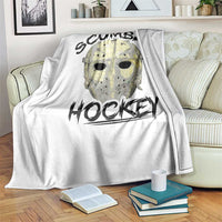 Scumbag Hockey Goalie Mask Vintage Graphic Throw Blanket