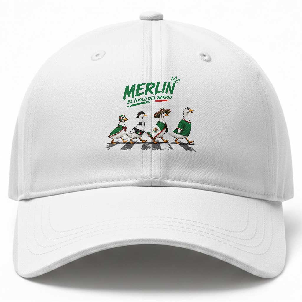 Merlin the Ducks Crosswalk Walk Parody Baseball Cap El Idolo Del Barrio Mexico Duck Soccer Football Fans