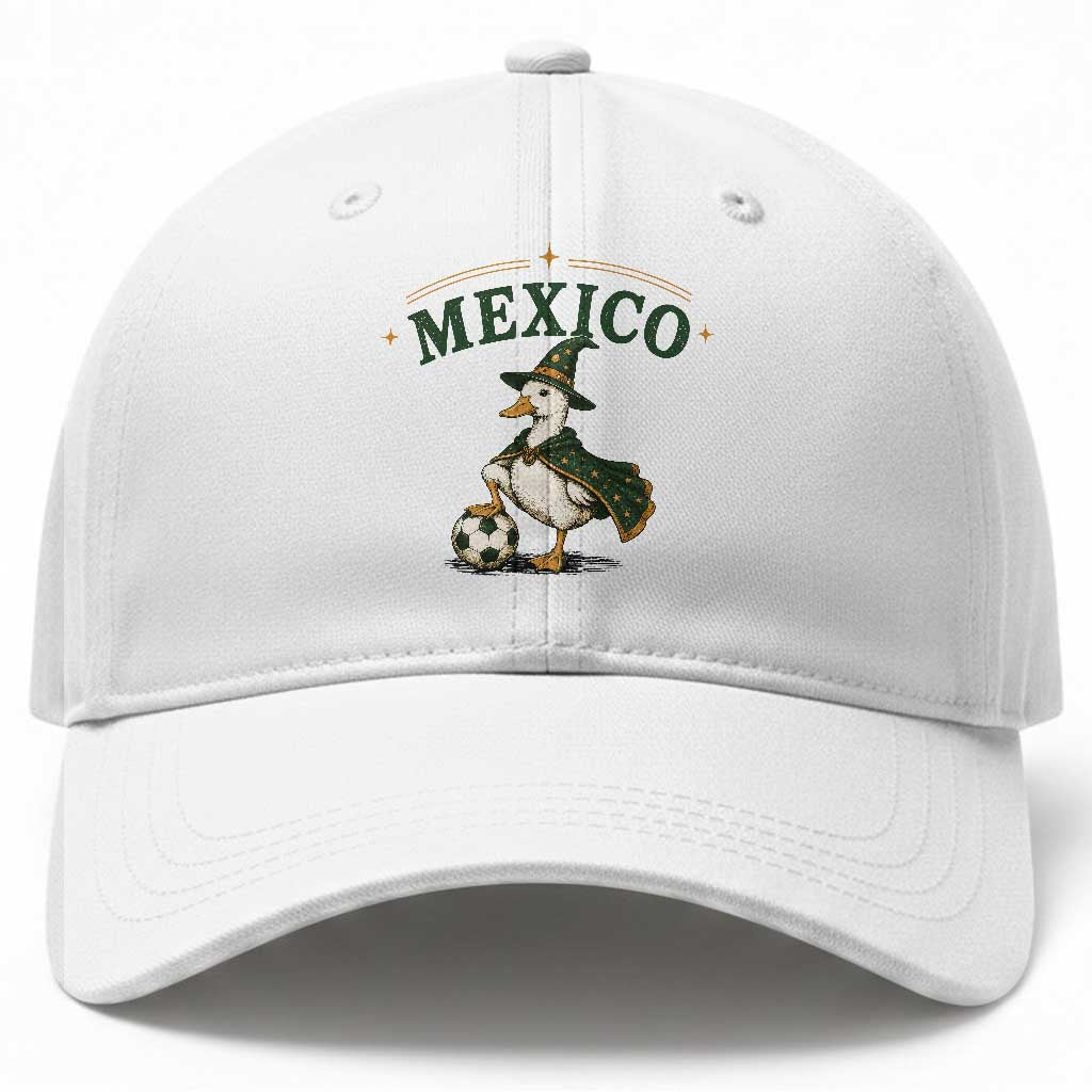 Vintage Mexico Soccer Wizard Duck Magical Fantasy Baseball Cap Retro Mexican Pride Football Fans
