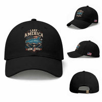 Lake America Est 2026 American Flag Eagle Baseball Cap Map Great Lakes Pride