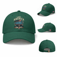 Lake America Est 2026 American Flag Eagle Baseball Cap Map Great Lakes Pride