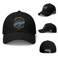 Lake Ontario Forever Since 1867 Baseball Cap Canada Map Crest Vintage Great Lakes Gift