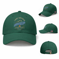 Lake Ontario Forever Since 1867 Baseball Cap Canada Map Crest Vintage Great Lakes Gift