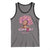 Breast Cancer Awareness Tank Top Black Afro Woman Support Squad Pink Ribbon Sunflower