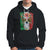 Sugar Skull Mexican Flag Hoodie Viva Mexico Hispanic Heritage Month - Wonder Print Shop