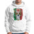 Sugar Skull Mexican Flag Hoodie Viva Mexico Hispanic Heritage Month - Wonder Print Shop