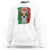 Sugar Skull Mexican Flag Sweatshirt Viva Mexico Hispanic Heritage Month - Wonder Print Shop