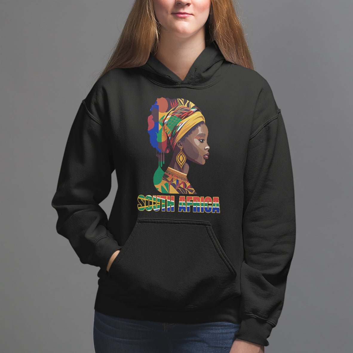 South African Women Hoodie South Africa Pride Black Africans Coloureds - Wonder Print Shop