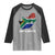 South Africa Pride Raglan Shirt South African Flag Map