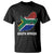 South Africa Pride T Shirt South African Flag Map - Wonder Print Shop