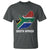 South Africa Pride T Shirt South African Flag Map - Wonder Print Shop