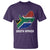 South Africa Pride T Shirt South African Flag Map - Wonder Print Shop