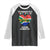 Funny South Africa Raglan Shirt I'm Married To A South African Nothing Scares Me