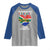 Funny South Africa Raglan Shirt I'm Married To A South African Nothing Scares Me