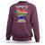 South Africa Sweatshirt I'm Married To A South African Nothing Scares Me Funny - Wonder Print Shop