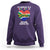 South Africa Sweatshirt I'm Married To A South African Nothing Scares Me Funny - Wonder Print Shop