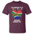 South Africa T Shirt I'm Married To A South African Nothing Scares Me Funny - Wonder Print Shop