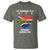 South Africa T Shirt I'm Married To A South African Nothing Scares Me Funny - Wonder Print Shop