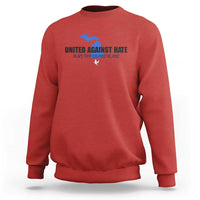 Peace for Grand Blanc Michigan Sweatshirt United Against Hate - Wonder Print Shop