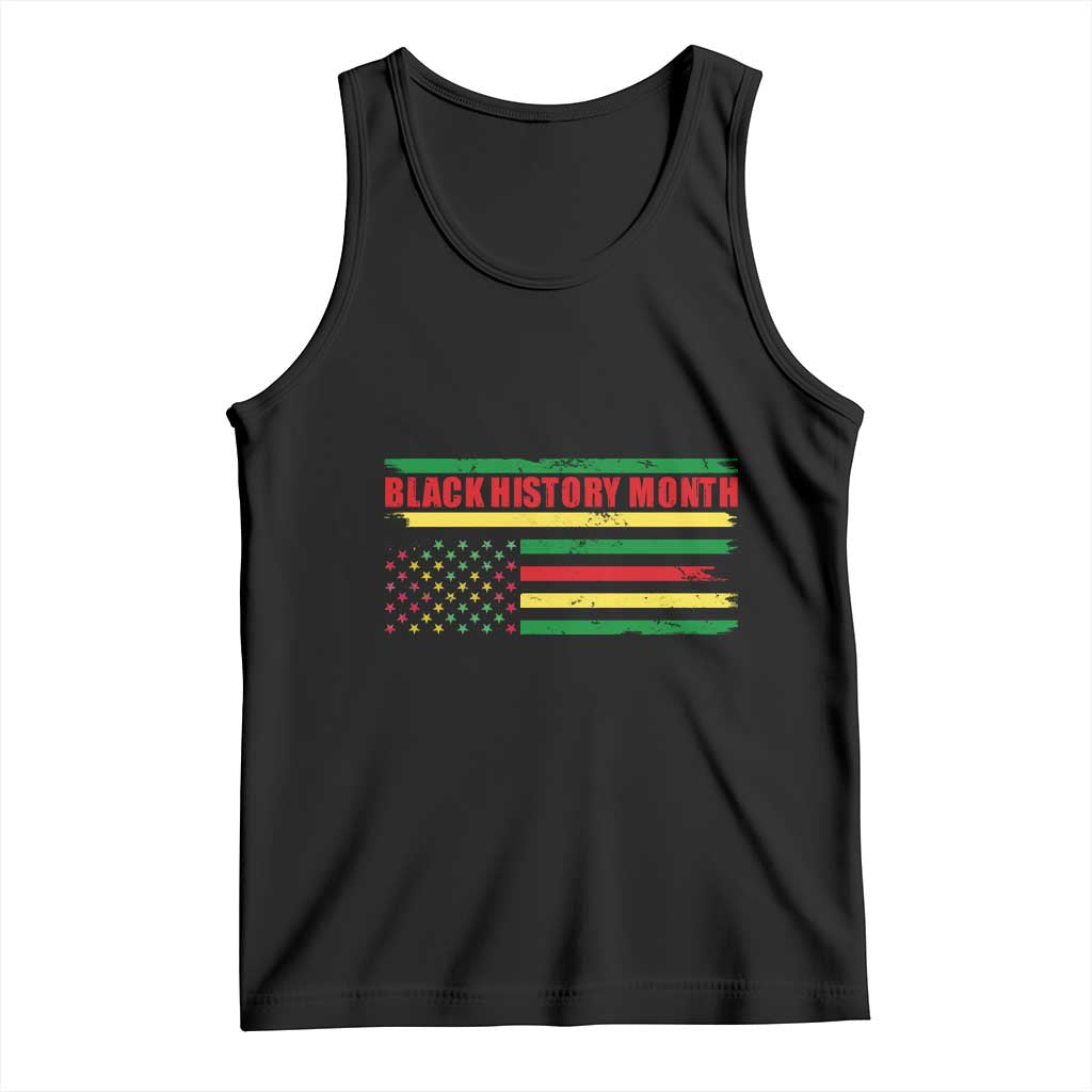 Black History Month Tank Top African American Pride US Flag