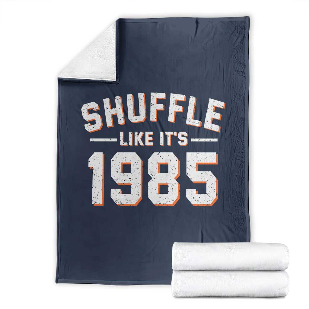 Shuffle Like It’s 1985 Throw Blanket Retro Championship Celebrated - Wonder Print Shop