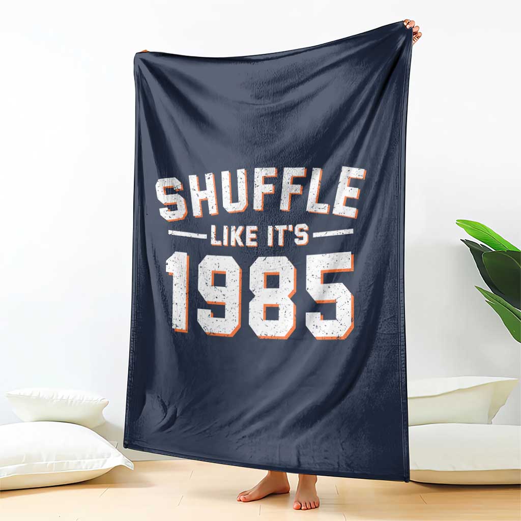 Shuffle Like It’s 1985 Throw Blanket Retro Championship Celebrated - Wonder Print Shop