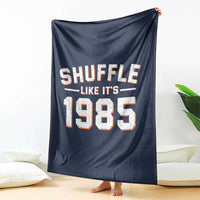Shuffle Like It’s 1985 Throw Blanket Retro Championship Celebrated - Wonder Print Shop